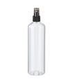 PET-Flasche 500 ml transparent [2] mit schwarzem Zerstäuber [3]