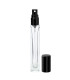 Glasflasche 10 ml klar quadratisch – Parfümzerstäuber mit Sprühkopf
