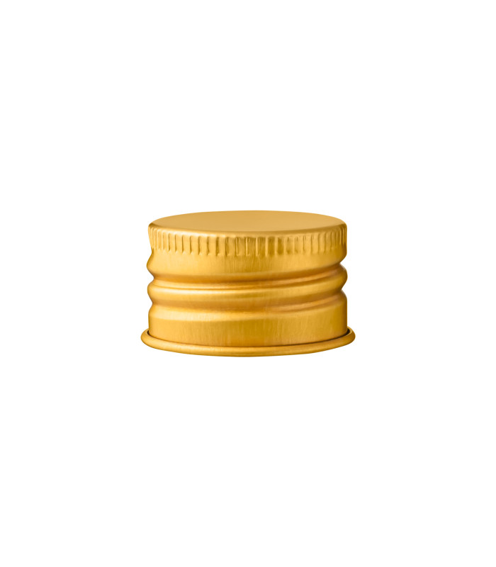 Goldener Aluminium Schraubverschluss 24 mm mit Gewinde 24/410