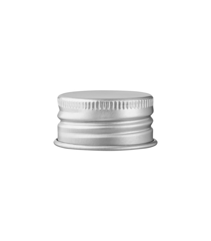 Aluminiumverschluss in Silber für Sirupflaschen 28 mm