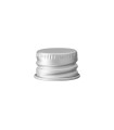 18 mm Aluminium Schraubverschluss silber