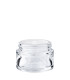 Kosmetiktiegel 30ml Glas klar – Edler Glastiegel mit ABS-Deckel