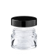 Kosmetiktiegel 30ml Glas klar – Edler Glastiegel mit ABS-Deckel