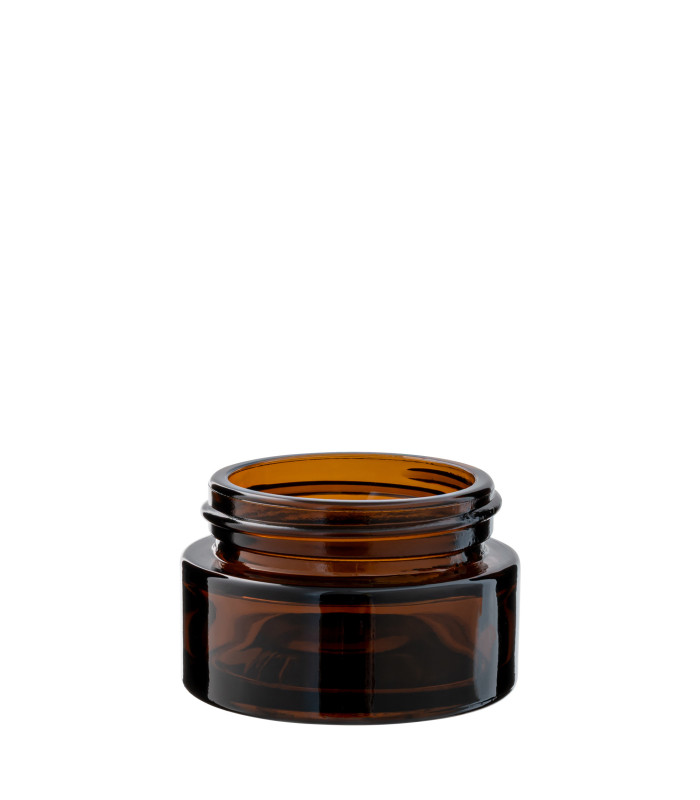 20-ml-Braunglastiegel DIN 41 mm– Perfekt für Cremes und Salben | Leer