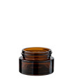 Glastiegel 20 ml braun 41/400