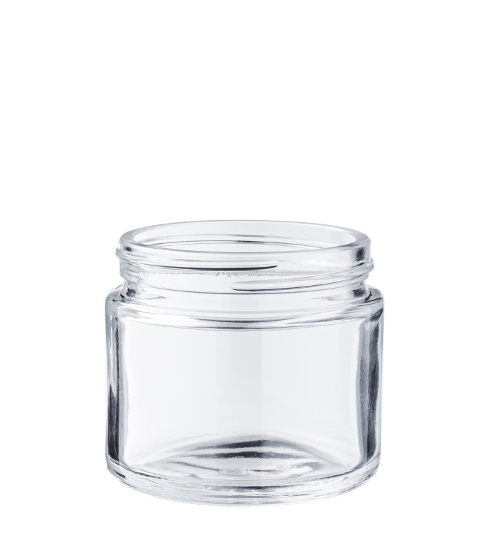 60-ml-Glastiegel farblos 52/400 – Vielseitige Verpackungslösung