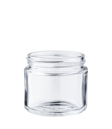 60-ml-Glastiegel klar 52/400 – Klarglastiegel DIN 52 mm | Leer