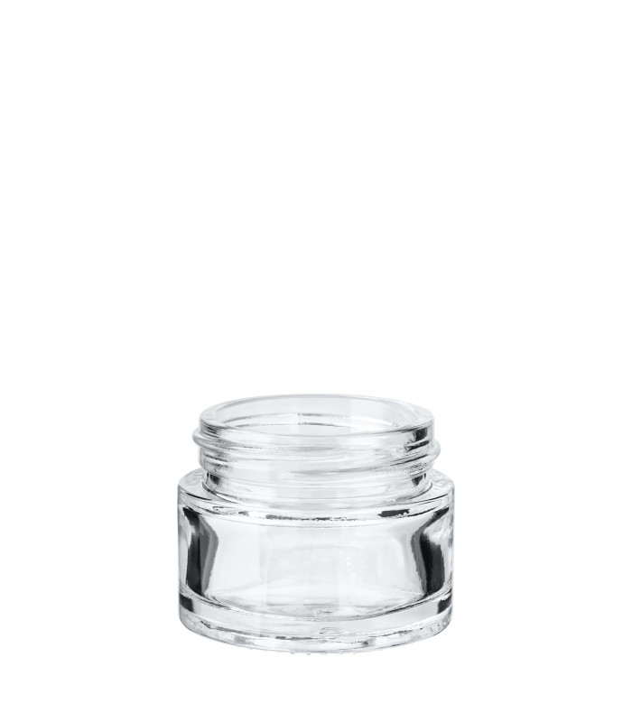 15 ml Klarglastiegel - Gewinde 39/400 | leer zum Befüllen DIN 39 mm