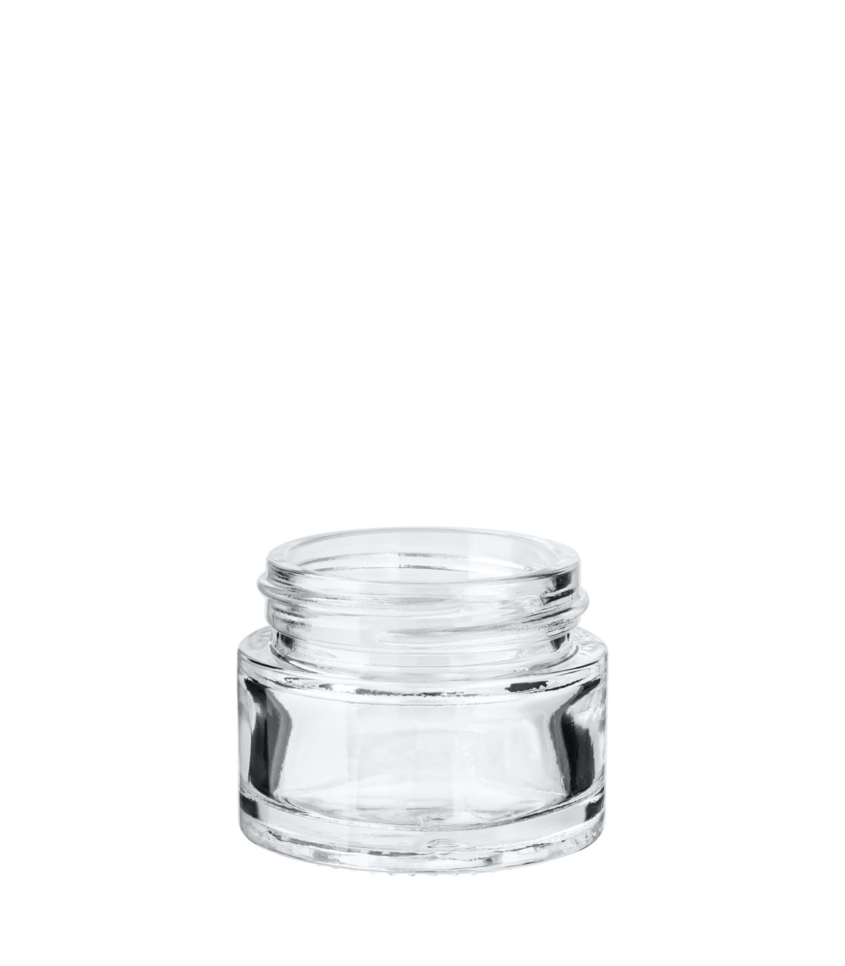 15 ml Klarglastiegel - Gewinde 39/400 | leer zum Befüllen DIN 39 mm