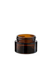 Glastiegel 15 ml braun 40/400