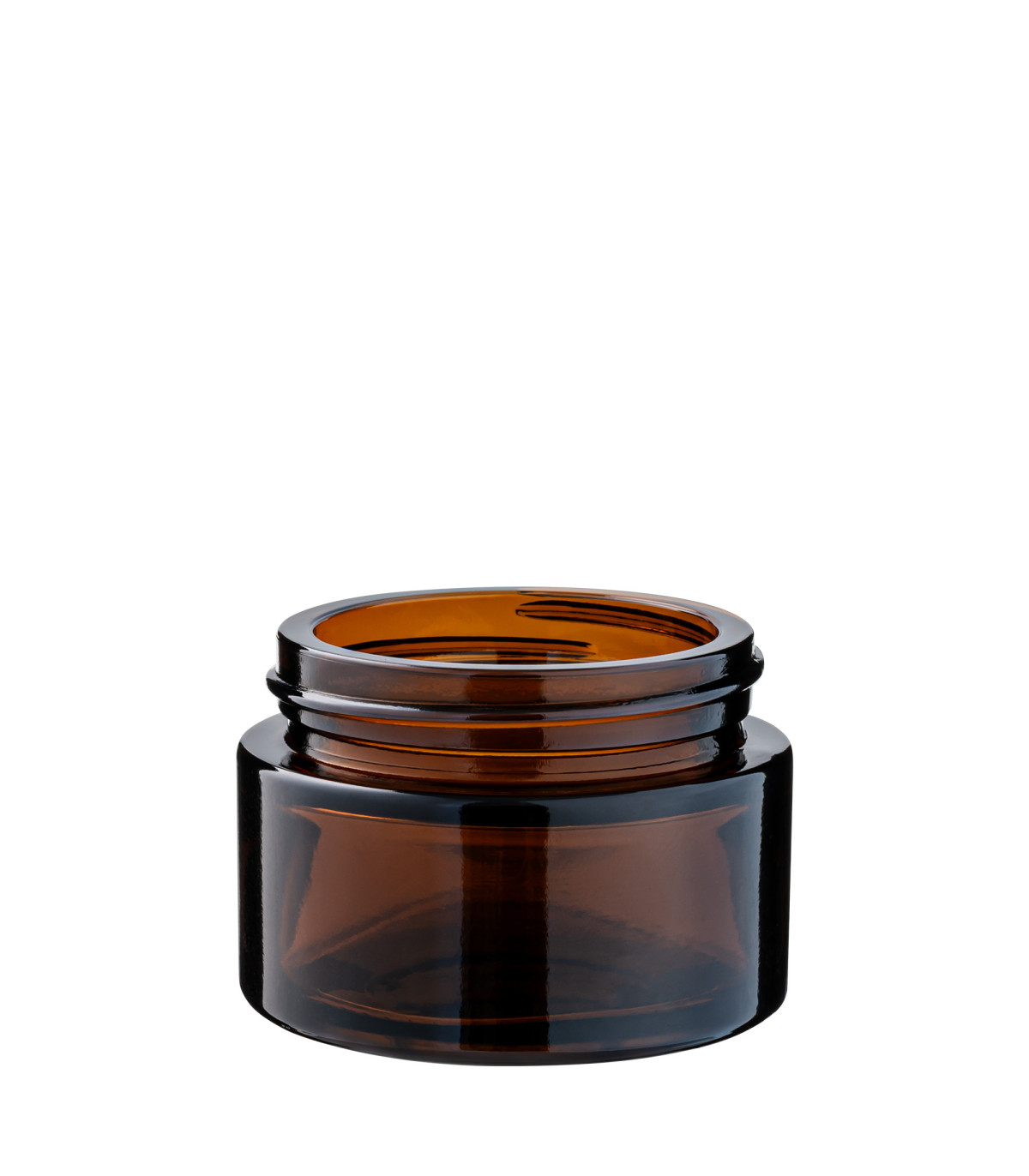 30 ml Glastiegel braun 47/400 - Braunglastiegel DIN 47 | Leer