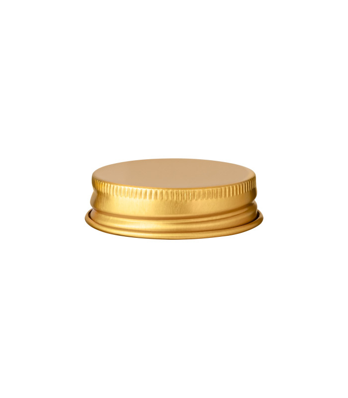 Goldener Aluminium Schraubdeckel 40/400 für Kosmetikgläser