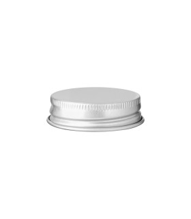 40/400 Aluminium Schraubverschluss silber – Ideal für Glastiegel