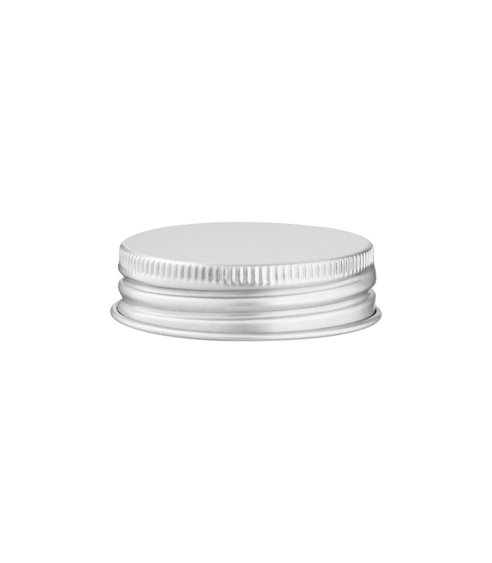 41/400 Aluminium Schraubverschluss silber – Ideal für Glastiegel
