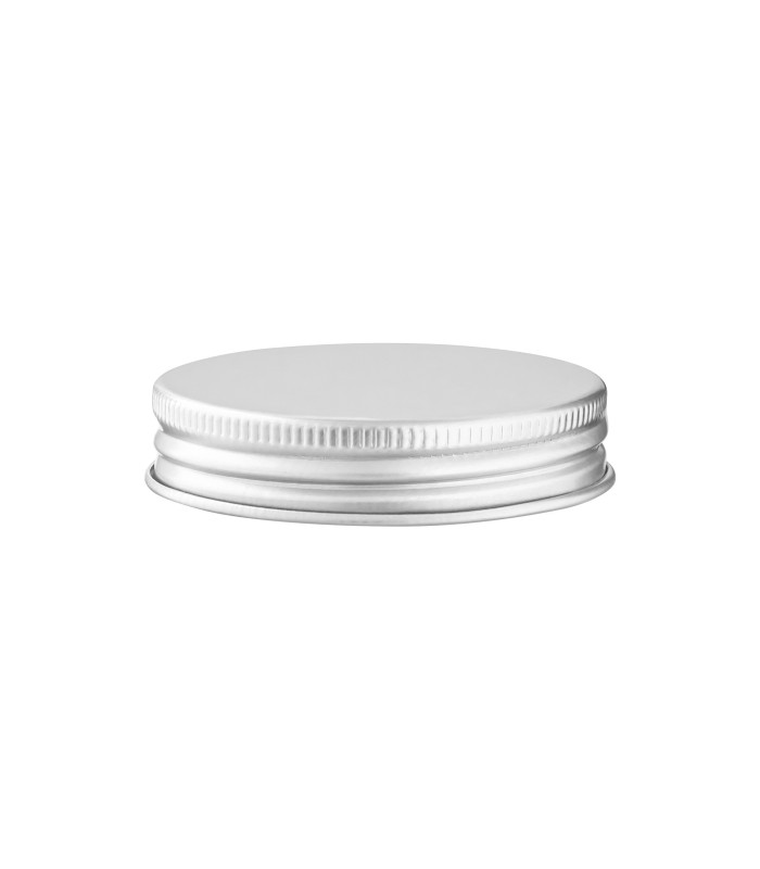47/400 Aluminium Schraubverschluss silber - Ideal für Glastiegel