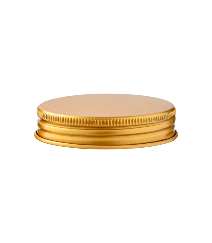 52/400 Aluminium Schraubverschluss gold – Ideal für Glastiegel