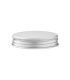 52/400 Aluminium Schraubdeckel silber - ideal für Glastiegel
