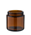 Glastiegel 120 ml braun 56/400