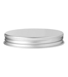 69/400 Aluminium Schraubdeckel silber - Ideal für Glastiegel DIN 69 mm