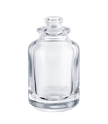 Leere 30 ml Parfümglasflasche klar – runder Glasflakon zum Befüllen