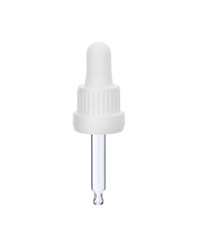 Glaspipette 18/415, 52mm weiß – Für exakte Kosmetikverpackungen