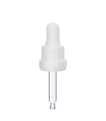 Glaspipette 18/415, 52mm weiß – Für exakte Kosmetikverpackungen