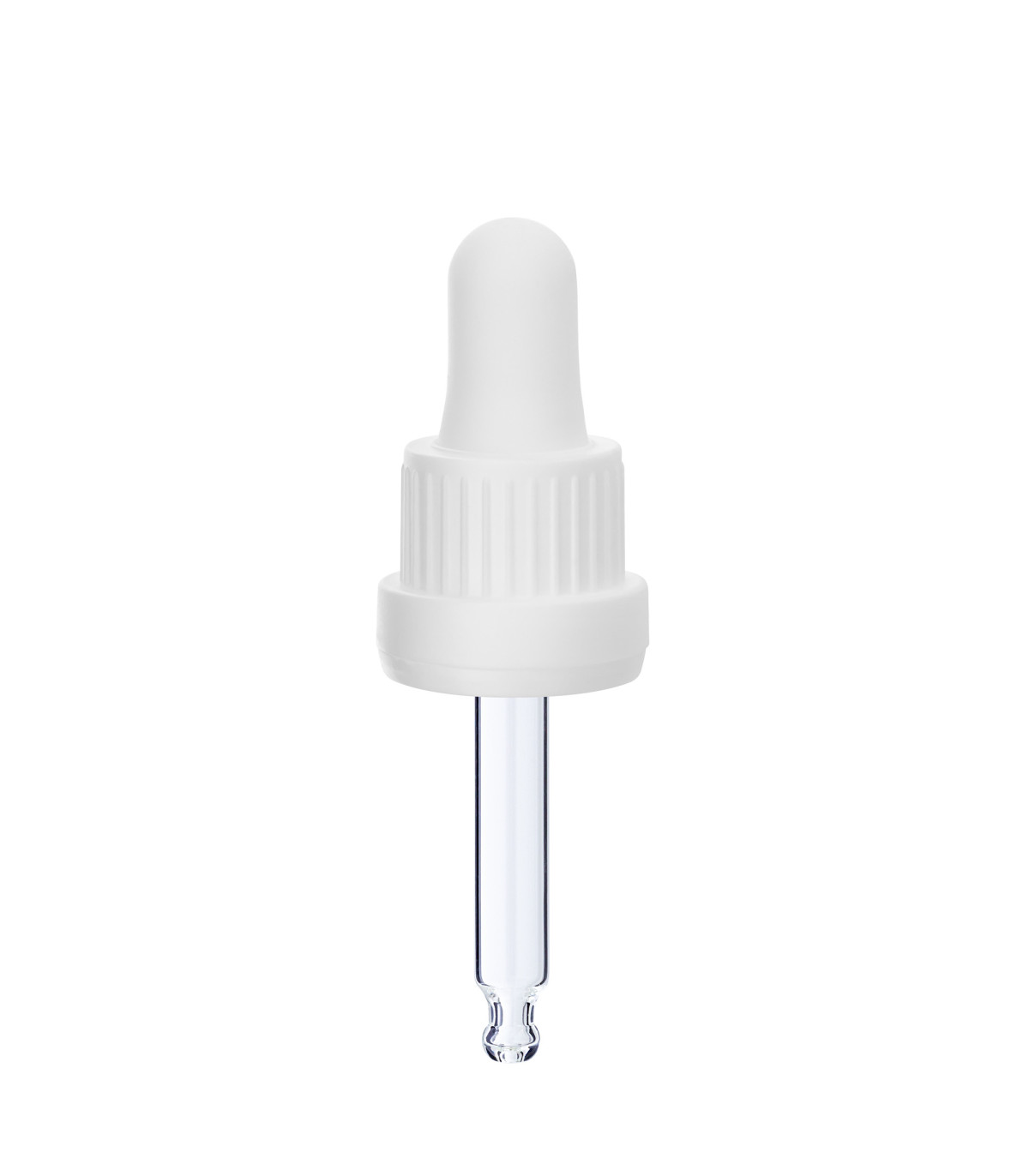 Glaspipette 18/415, 52mm weiß – Für exakte Kosmetikverpackungen