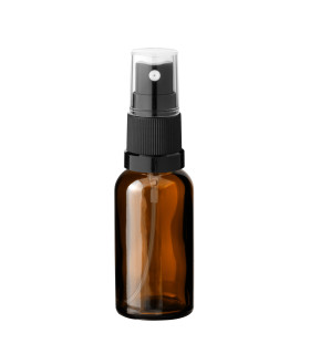 30 ml Braunglasflasche mit schwarzem Zerstäuber leer zum Befüllen