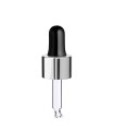 Glaspipette 43 mm mit silbernem Verschluss 18/410 [2]