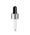 Glaspipette 52 mm mit silbernem Verschluss 18/410 [2]