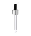 Glaspipette 18/410 mit silbernem Verschluss, 84 mm [2]