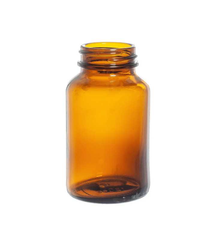 Weithalsglas 120 ml braun 38/400 – Ideal für Tabletten