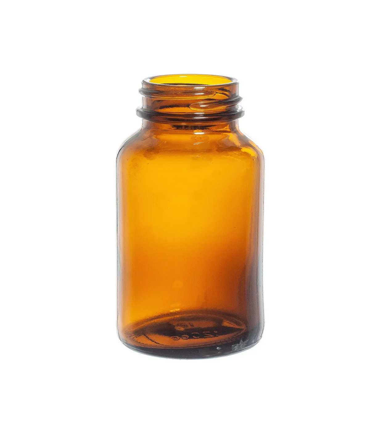 Weithalsglas 120 ml braun 38/400 – Ideal für Tabletten
