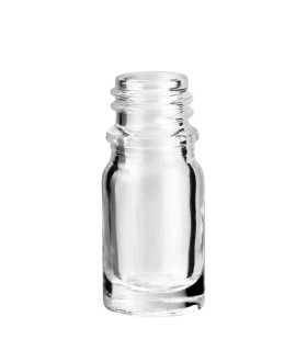 5 ml Glasflasche klar - Leer Flasche zum Befüllen 18 mm