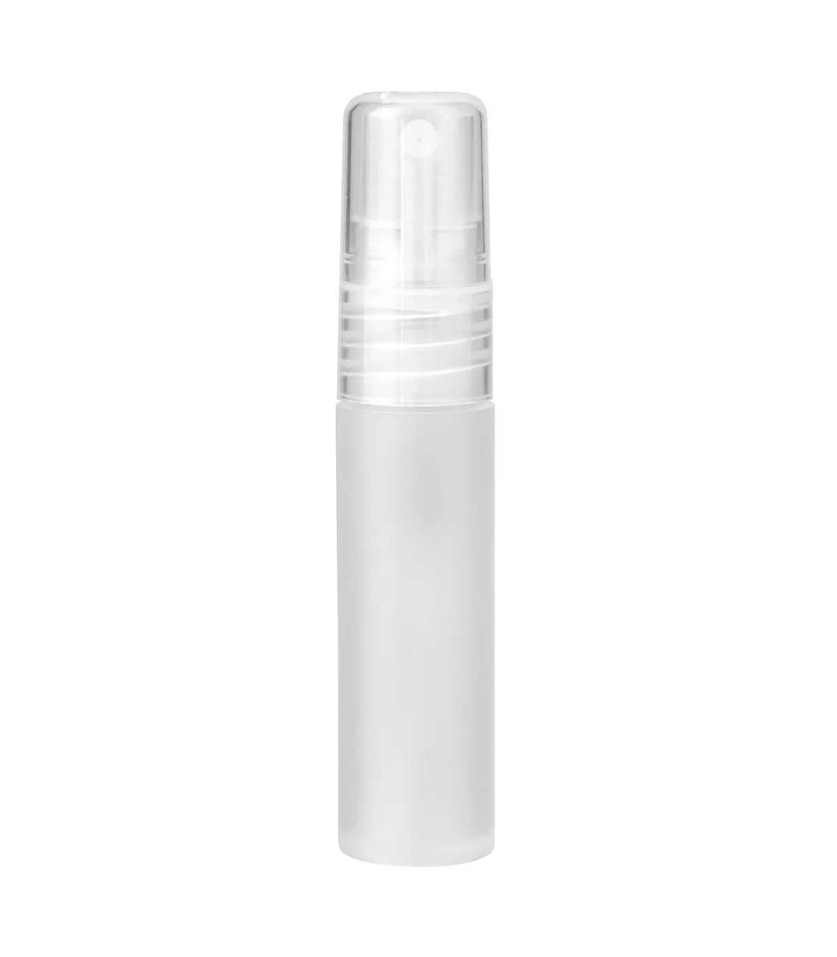 5 ml Plastikfläschchen mit abschraubbarem Zerstäuber und Schraubverschluss