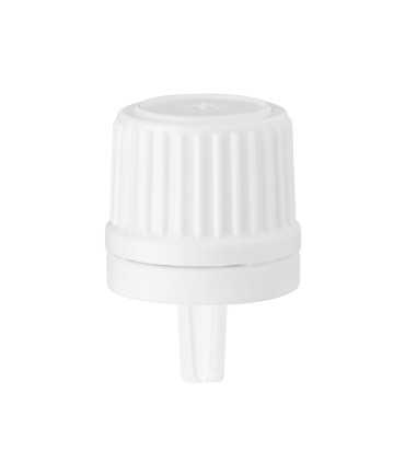 Tropfer mit 18 mm weißer Kappe