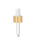 Glas Tropfpipette 18410 mit Goldverschluss 52 mm