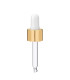 Glas Tropfpipette 18415 mit Goldverschluss 59 mm