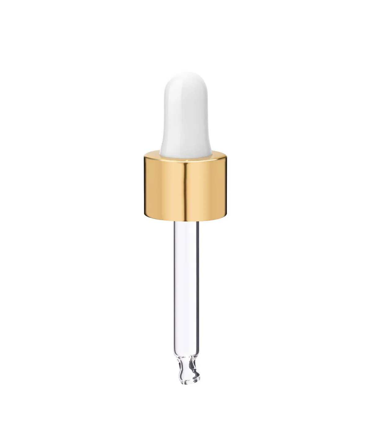 Glas Tropfpipette 18415 mit Goldverschluss 59 mm
