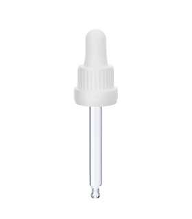 Glas-Tropfpipette 18415 mit schwarzem Verschluss – Präzise Dosierung für Kosmetikprodukte
