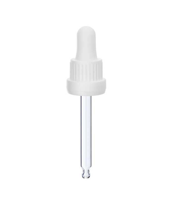 Glas-Tropfpipette 18415 mit schwarzem Verschluss – Präzise Dosierung für Kosmetikprodukte