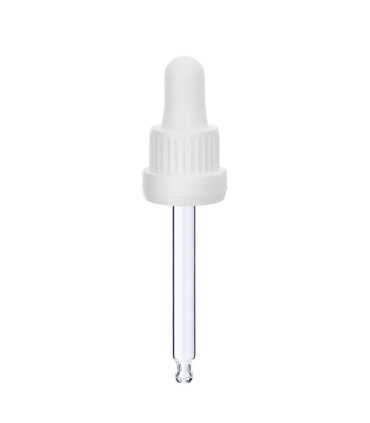 Glas-Tropfpipette 18415 mit schwarzem Verschluss – Präzise Dosierung für Kosmetikprodukte