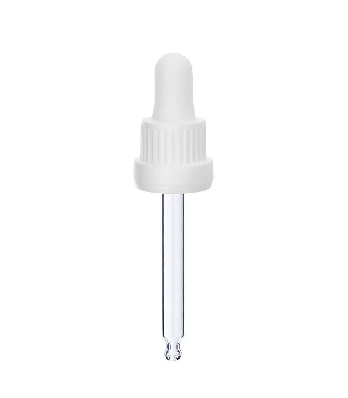 Glas-Tropfpipette 18415 mit schwarzem Verschluss – Präzise Dosierung für Kosmetikprodukte