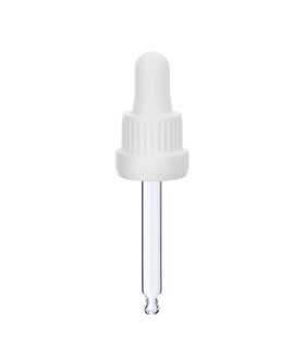 Glas-Tropfpipette 18415 mit schwarzem Verschluss – 66 mm