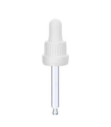Glas-Tropfpipette 18415 mit schwarzem Verschluss – 66 mm