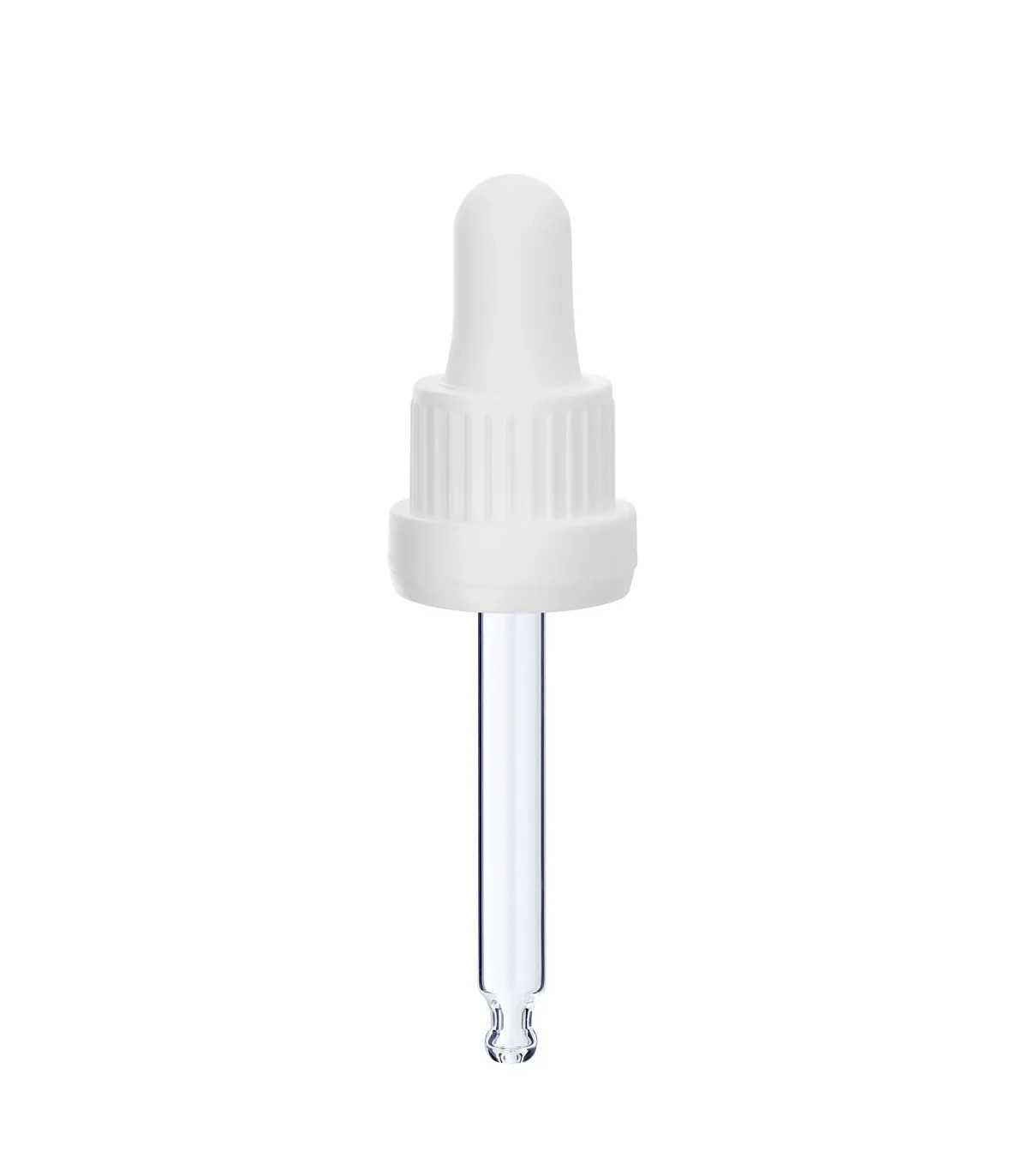 Glas-Tropfpipette 18415 mit schwarzem Verschluss – 66 mm