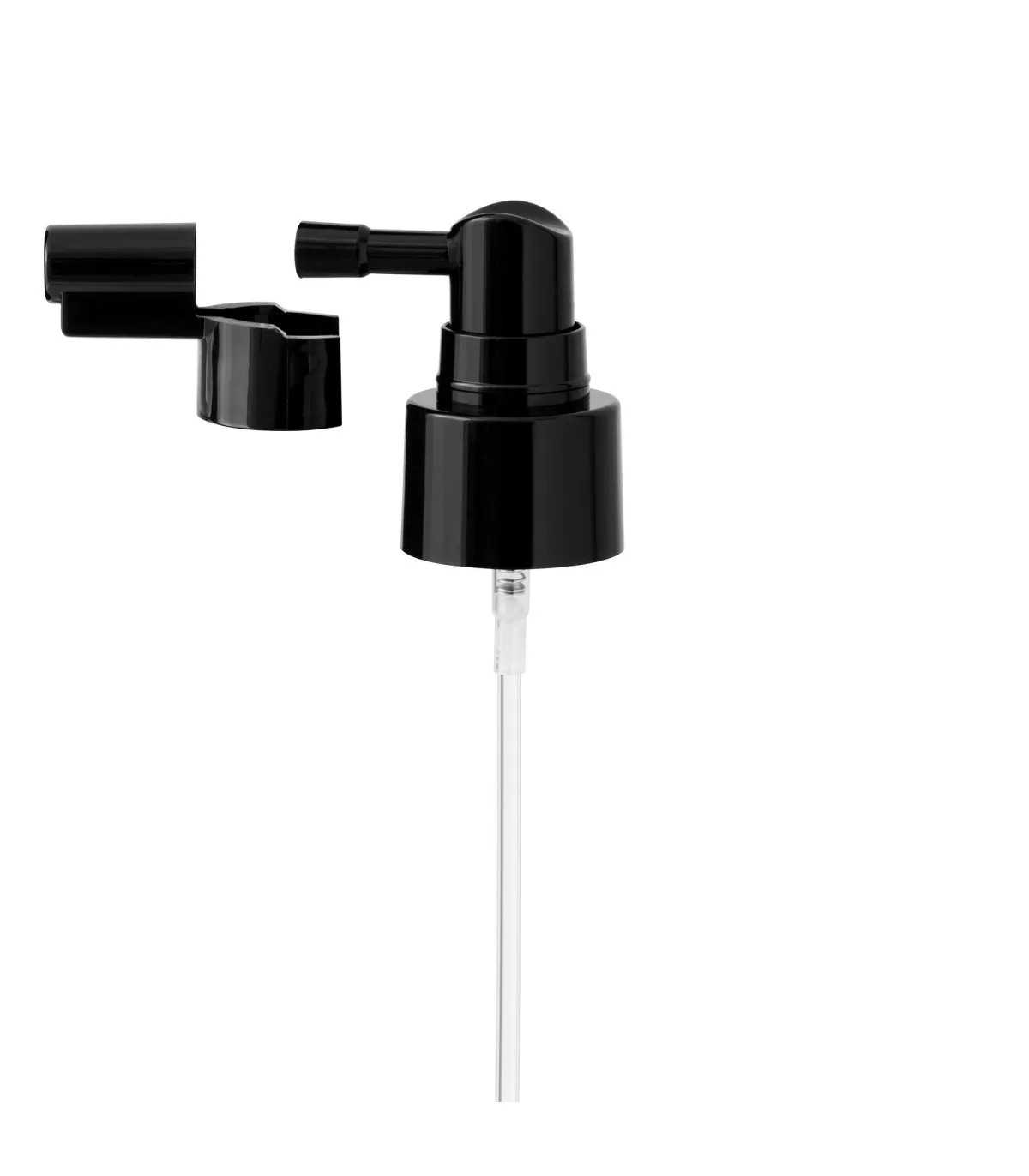 Zerstäuber mit Applikator 24/410 Schwarz – für Flaschen DIN 24 mm