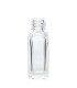 Glasflasche 5 ml klar quadratisch 13/410 - Leere Parfümglasflasche