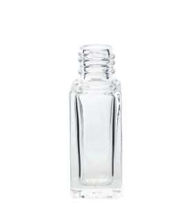 Glasflasche 5 ml klar quadratisch 13/410 - Leere Parfümglasflasche