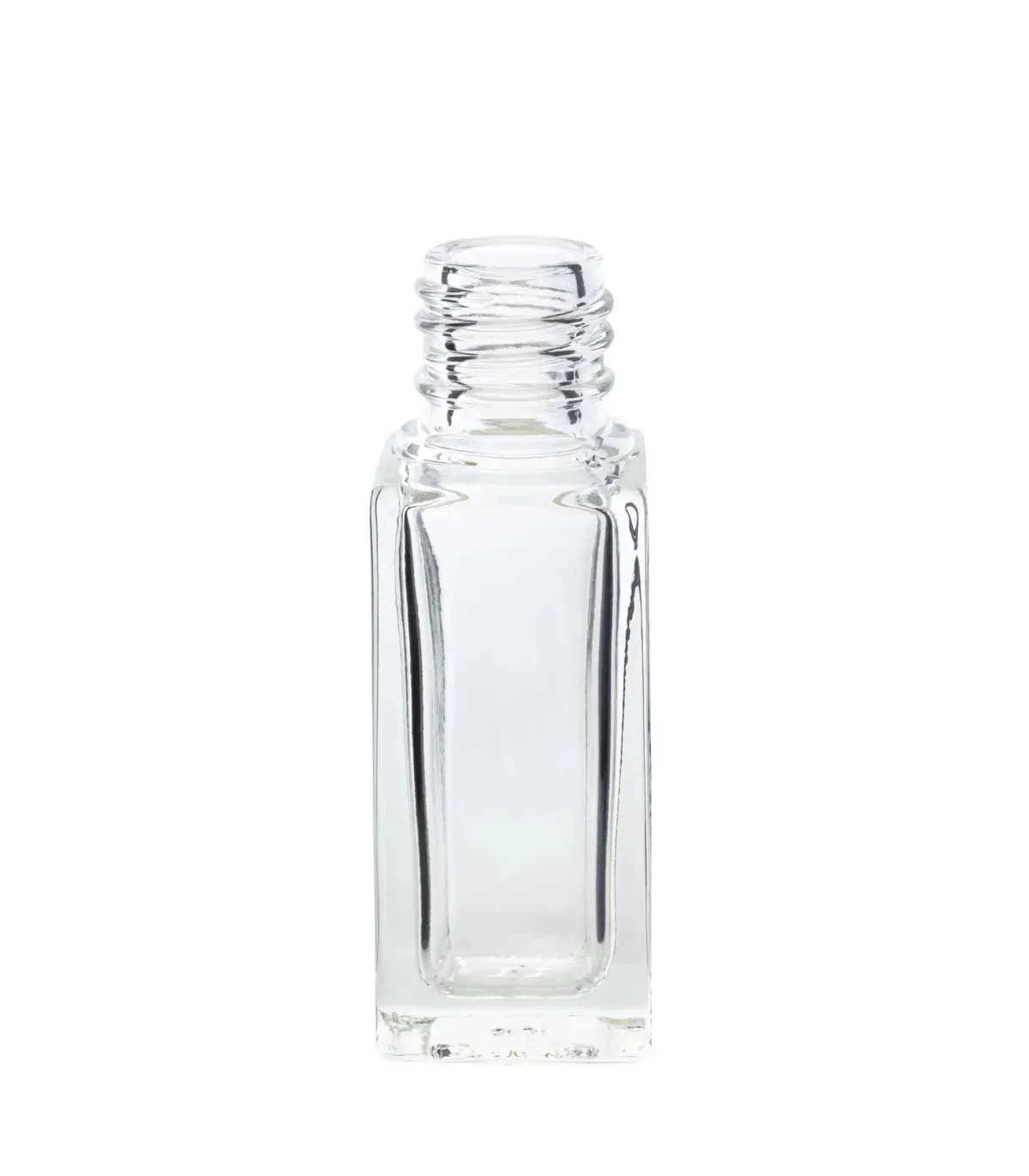 Glasflasche 5 ml klar quadratisch 13/410 - Leere Parfümglasflasche